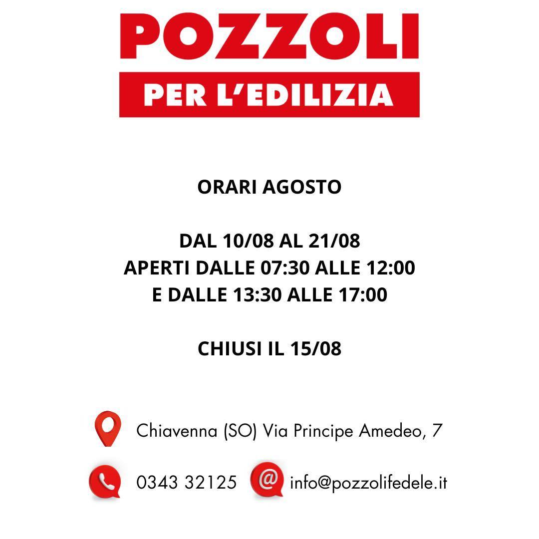 Orari mese di Agosto